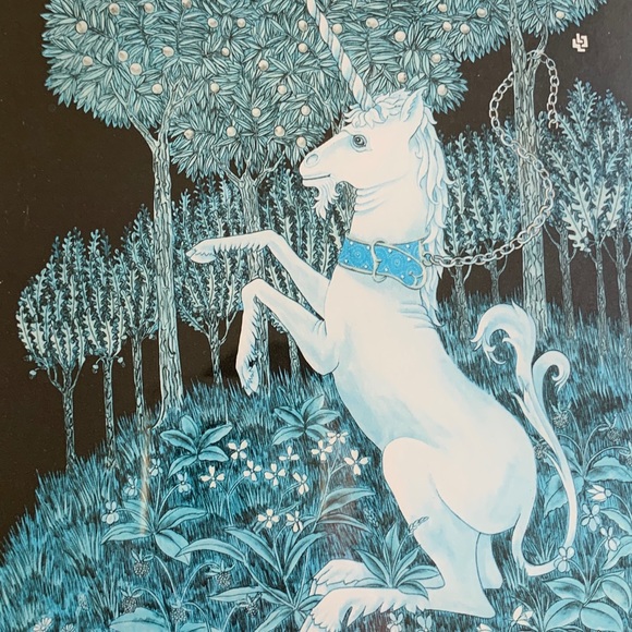 Framed Medieval Unicorn Print - Picture 6 of 7